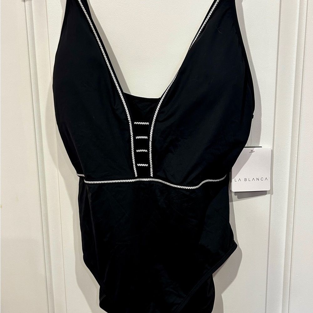 La Blanca Black One-Piece Swimsuit